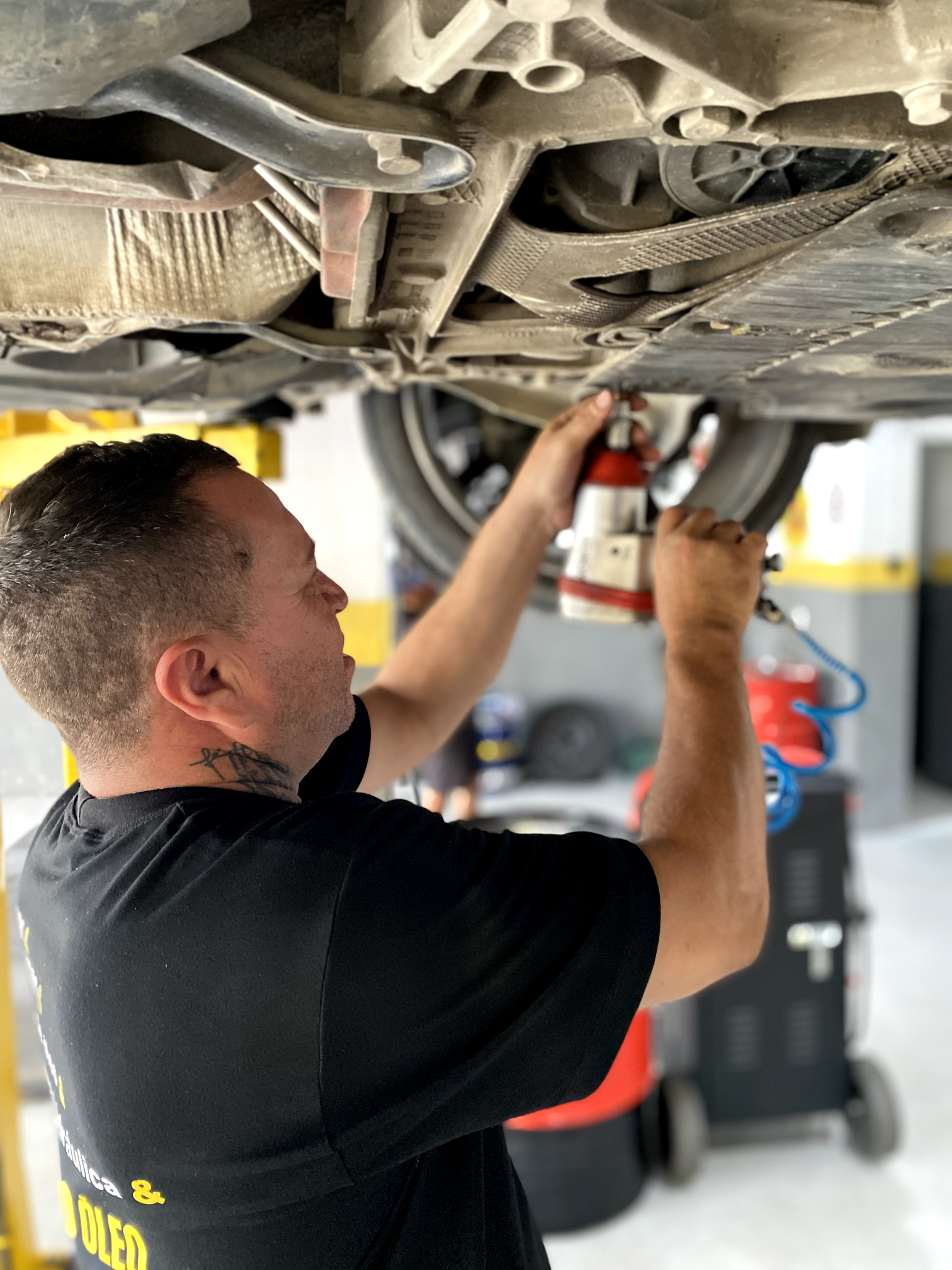 Troca de óleo de motor